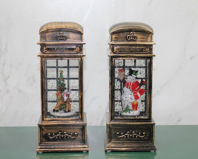 Yilbasi Temalı Kar Kuresi Isıkli Muzikli - TrendTrove