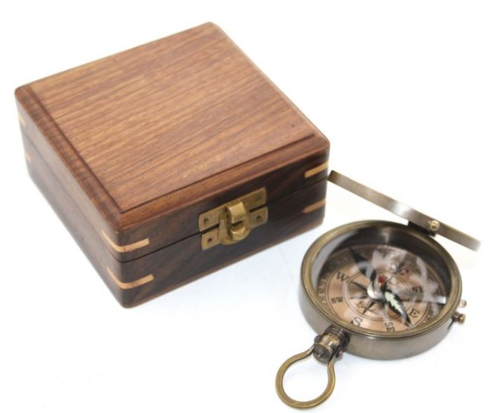 Ahsap Kutu Pusula - TrendTrove