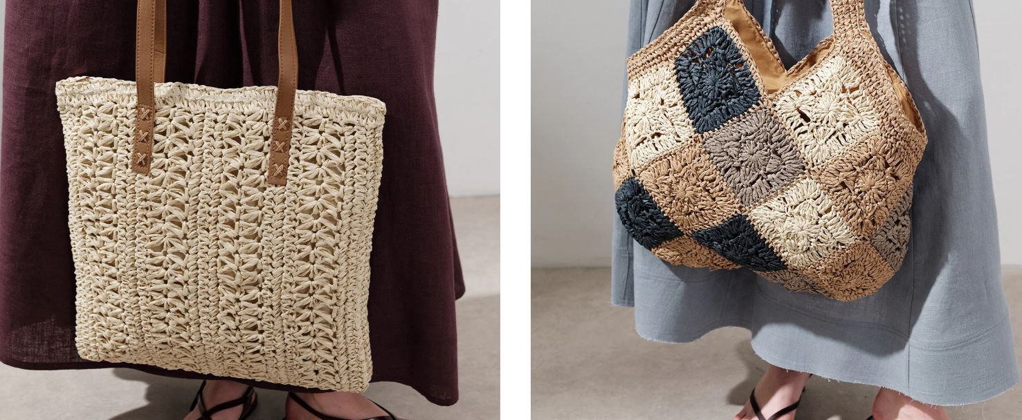 Canta Kontras Detaylı Hasır - TrendTrove