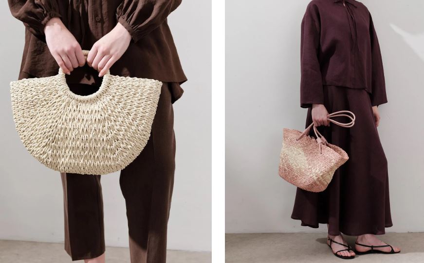 Canta Kontras Detaylı Hasır - TrendTrove