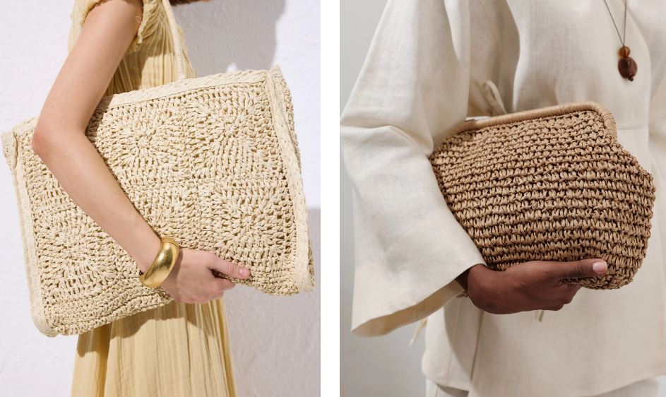 Canta Kontras Detaylı Hasır - TrendTrove