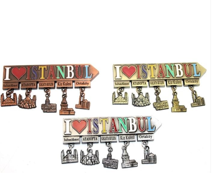 ISTANBUL Temalı Metal Magnet Modelleri - TrendTrove