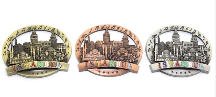 ISTANBUL Temalı Metal Magnet Modelleri - TrendTrove