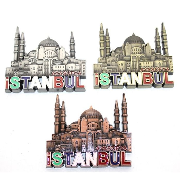ISTANBUL Temalı Metal Magnet Modelleri - TrendTrove