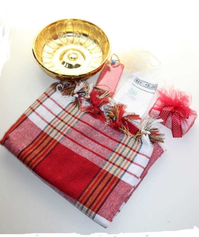 Peştemal Hamam Seti Gümüş Tas - TrendTrove