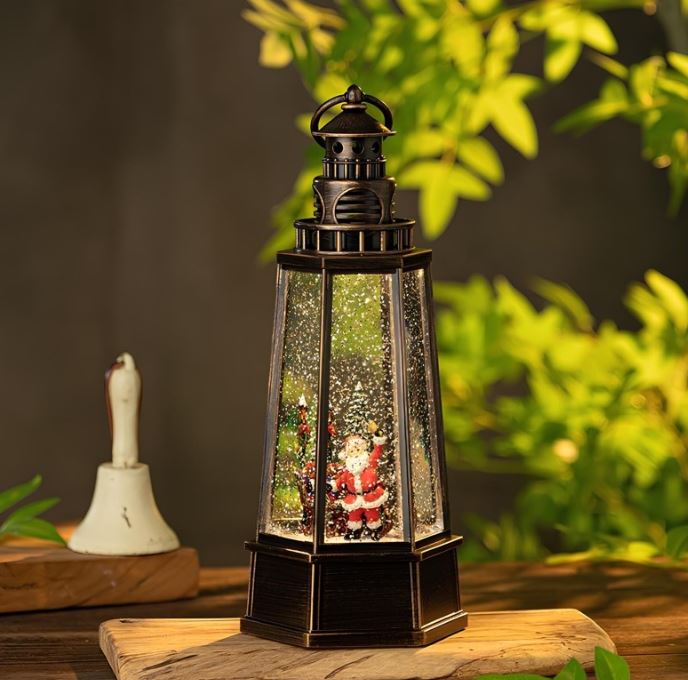 Yilbasi Temalı Kar Kuresi Isıkli Muzikli - TrendTrove