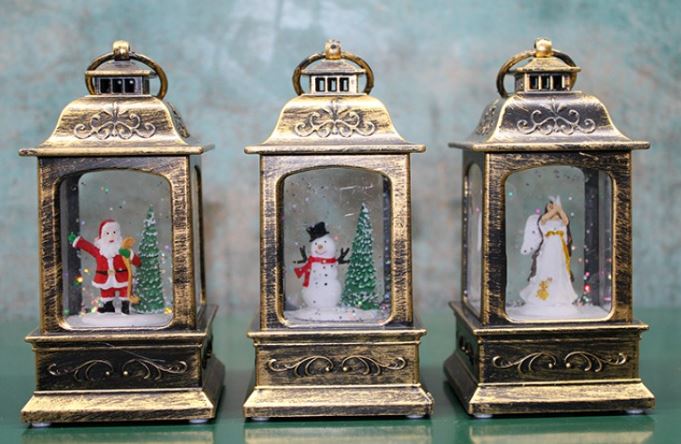 Yilbasi Temalı Kar Kuresi Isıkli Muzikli - TrendTrove